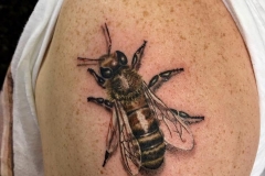 Realistic Bee. Inkhaus Tattoo.