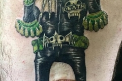 Judge Death (from Judge Dredd). Inkhaus Tattoo.