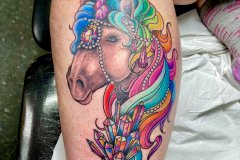 Rainbow Unicorn. Inkhaus Tattoo.