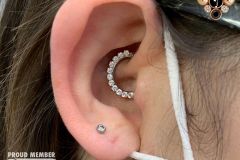 Healed daith piercing w/ Industrial Strength clicker.