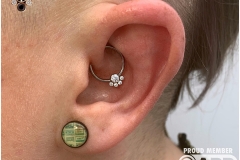 Daith Piercing with LeRoi CBR. Inkhaus Tattoo.