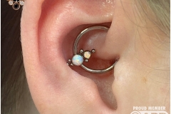 Daith Piercing with LeRoi CBR. Inkhaus Tattoo.