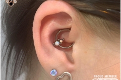 Daith Piercing with LeRoi CBR. Inkhaus Tattoo.