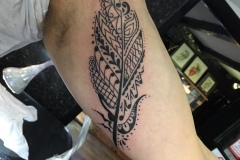 Patternwork Feather. Inkhaus Tattoo.