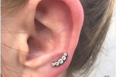 Upper Lobe w/ Industrial Strength Prium Cluster. Inkhaus Tattoo.