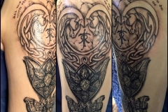 Greyscale Lord of the Rings. Inkhaus Tattoo.