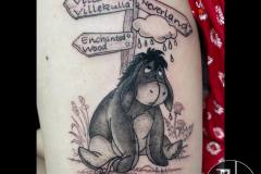 Greyscale Eeyore. Inkhaus Tattoo.
