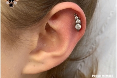 Healed Helix w/ LeRoi Cluster. Inkhaus Tattoo.