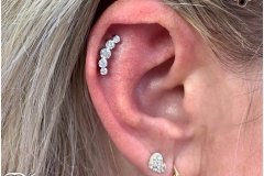 Helix w/ Industrial Strength Prium Cluster. Inkhaus Tattoo.