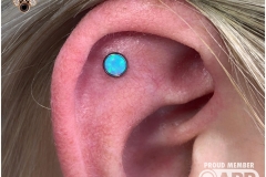 Flat w/ Industrial Strength Opal. Inkhaus Tattoo.