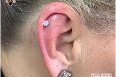 Helix w/ Industrial Strength Swarovski. Inkhaus Tattoo.