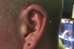 Industrial Piercing. Inkhaus Tattoo.