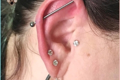 Industrial Piercing. Inkhaus Tattoo.