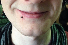 Side Labret. Inkhaus Tattoo.