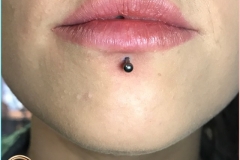 Labret Piercing. Inkhaus Tattoo.