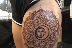 Sun and Moon Mandala. Inkhaus Tattoo.