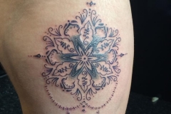 Mandala Side of Thigh. Inkhaus Tattoo.