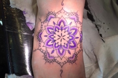 Purple Mandala. Inkhaus Tattoo.