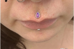 Medusa w/ White Gold Auris Teardrop. Inkhaus Tattoo.
