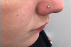 Nose Piercing w/ NeoMetal. Inkhaus Tattoo.