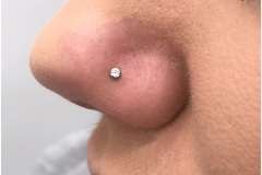 Nose Piercing w/ NeoMetal. Inkhaus Tattoo.