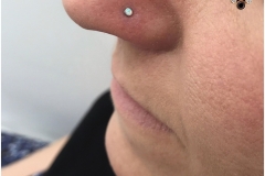 Nose Piercing w/ NeoMetal. Inkhaus Tattoo.