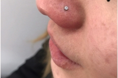 Nose Piercing w/ NeoMetal. Inkhaus Tattoo.