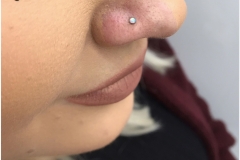 Nose Piercing w/ NeoMetal. Inkhaus Tattoo.