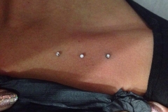 Surface Anchors Below Collar Bone. Inkhaus Tattoo.