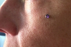 Healed Cheek Surface Anchor. Inkhaus Tattoo.