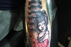 Trash Polka Geisha. Inkhaus Tattoo.