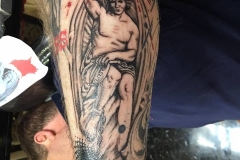 Renaissance Trash Polka Sleeve in Progress. Inkhaus Tattoo.