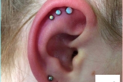 Triple Flat with Opals. Inkhaus Tattoo.