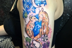 Watercolour Foxes. Inkhaus Tattoo.