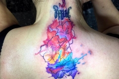 Watercolour Flowers. Inkhaus Tattoo.