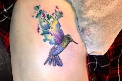 Watercolour Hummingbird. Inkhaus Tattoo.