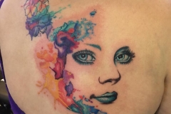 Watercolour Face. Inkhaus Tattoo.