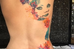 Watercolour Back Piece. Inkhaus Tattoo.