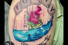 Hitchhikers Guide to The Galaxy. Inkhaus Tattoo.