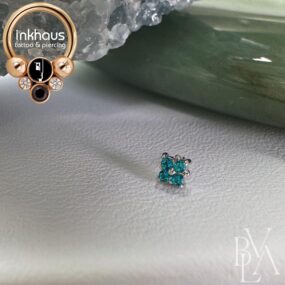 BVLA 14 Karat White Gold Reema w/ Paraiba Topaz.