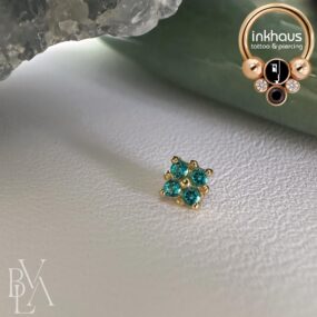 BVLA 14 Karat Yellow Gold Reema w/ Paraiba Topaz.