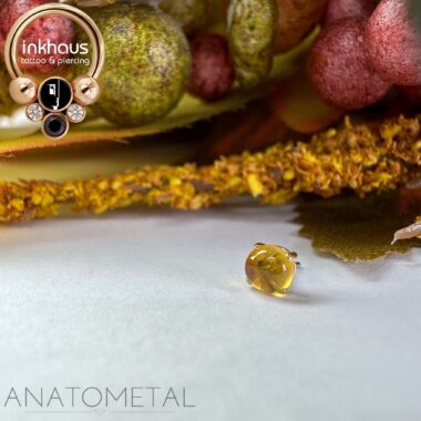 Anatometal 18 Karat Yellow Gold Ziana w/ Genuine Citrine