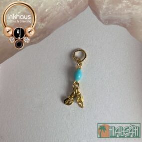 Hialeah Fine Jewellery 14 Karat Yellow Gold 'Trend' Charm.