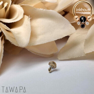 Tawapa 14 Karat Yellow Gold Mushroom.