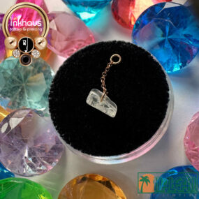 Hialeah Fine Jewellery 14 Karat Rose Gold Nieve Charm w/ Moonstone.