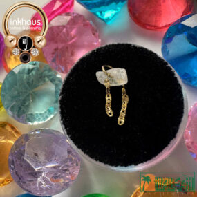 Hialeah Fine Jewellery 14 Karat Yellow Gold Rockin' Around Charm w/ Moonstone.