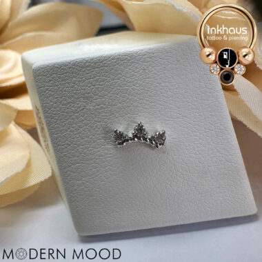 Modern Mood 14 Karat White Gold Crave w/ White CZs.