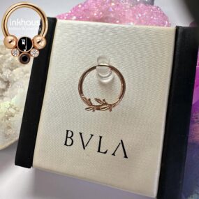 BVLA 14 Karat Rose Gold Amity Seam Ring.