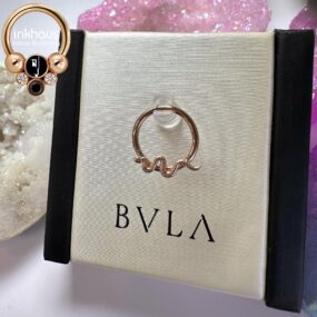 BVLA 14 Karat Rose Gold Snake Seam Ring.
