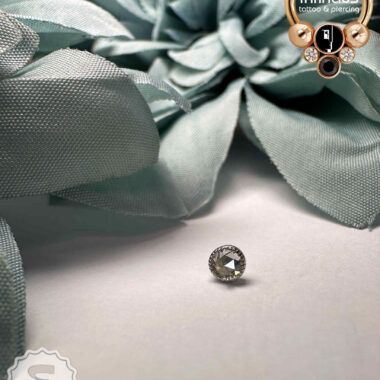 Ember 14 Karat White Gold 'Marceline' w/ Genuine Rose Cut Moissanite.